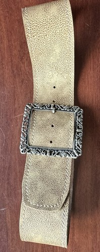 Wide metal buckle belt - wide,
