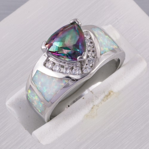 7x7 rainbow mystic topaz white - rainbow,