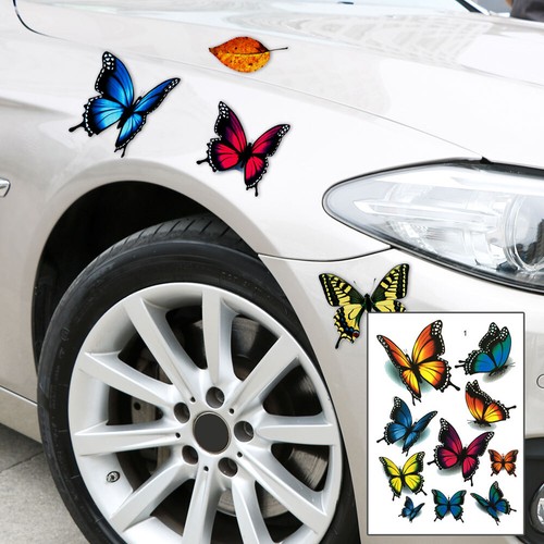 Butterfly car sticker - 3d,