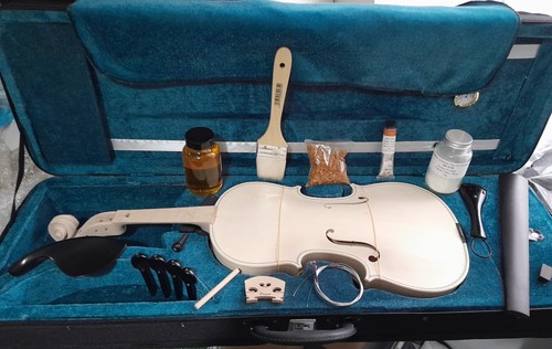 Violin making kit gold - violin, kit,