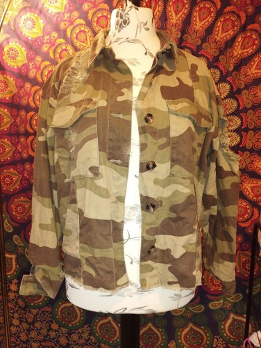 Heavily distressed camouflage - heavily,