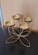 Gold Flower Design Candle