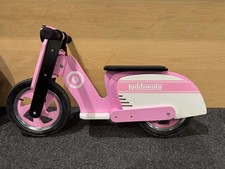 Stripe Scooter - Pink - Kiddimoto Blanance Bike
