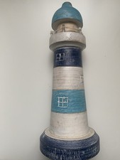 Wooden lighthouse ornament