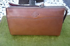 James Purdey Leather Wash Bag Small