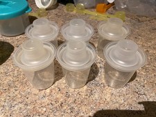 6PCS Baby Formula Dispensers Portable Milk Powder Container Storage Box