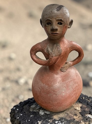 Vintage terracotta effigy - terracotta,