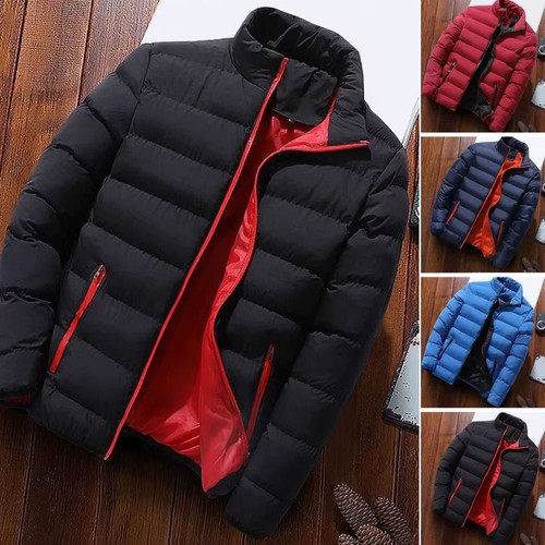 Mens winter warm quilted parka - mens,