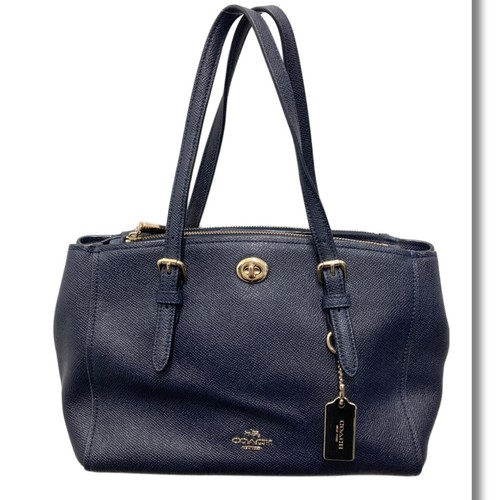 Coach g1657 navy leather 2way - g1657,