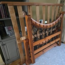 Solid Wood Double Bed Frame