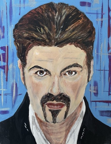 George michael painting print - painting,