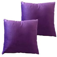 Set Of 2 Plain Velvet Cushion