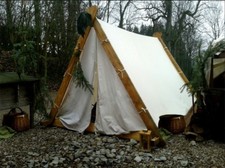 Viking tent reenactment wedge