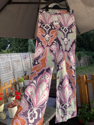 Zara linen blend - , printed