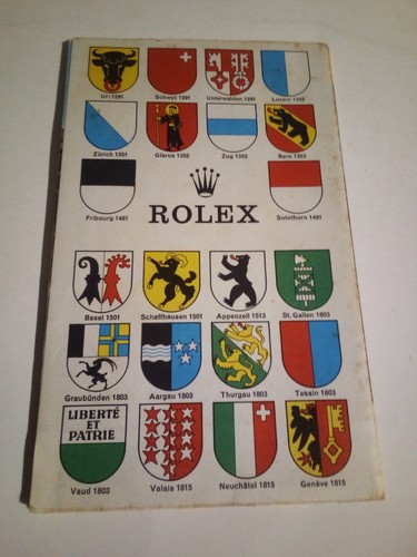 Rare rolex watch foldout - rolex,