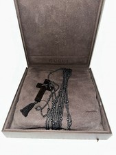 Gucci Tom Ford 2002 Designer Collection Ebony beaded rosary choker