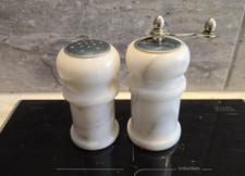 Stone marble salt shaker - /,