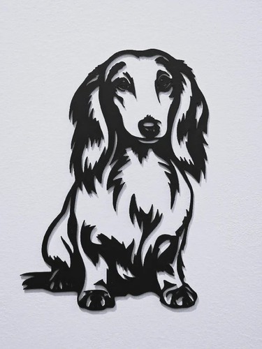 Dachshund wall art - 3d, printed