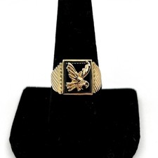 9k Yellow Gold Flying Eagle