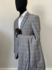 Stunning Hackett Bold Prince Of Wales POW Checked 100% Wool Suit RRP £850