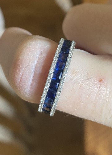 Diamond eternity ring with