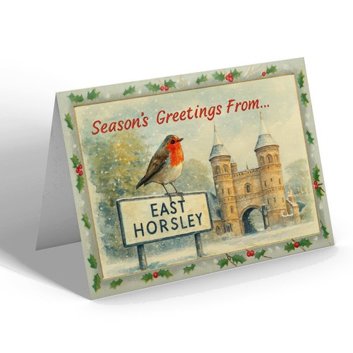 Christmas card east horsley - christmas,