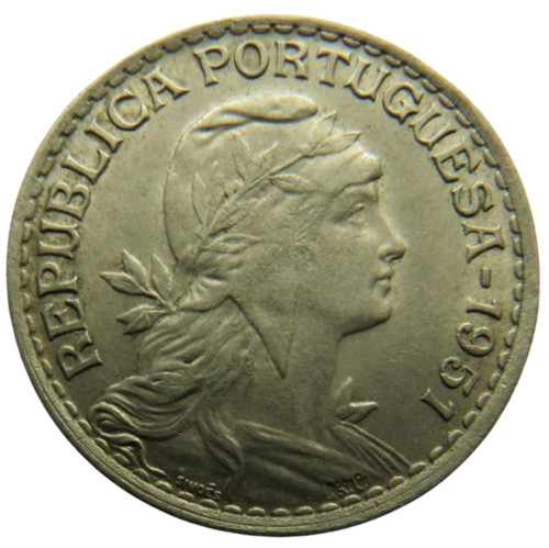 1951 portugal one - one, coin