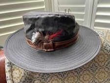 Toggi Waxed Fedora Hat Size S Brown 