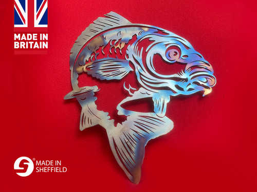 Metal carp fish - metal,