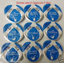 48 x Tassimo Individual Milk Creamer T-Discs, Choose from Thirteen Milk Flavours