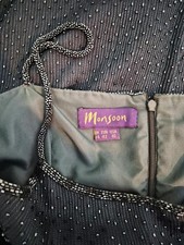 Monsoon Silk Beaded Slip Dress