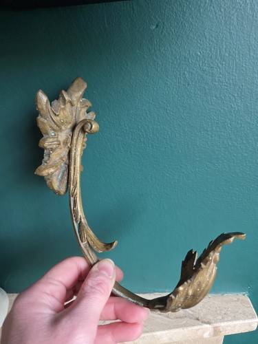 Antique brass curtain tie - brass, back