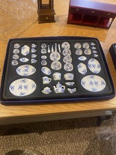 Dolls House Miniature Blue &