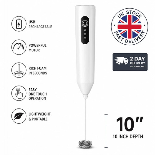 Usb rechargeable milk frother - usb,