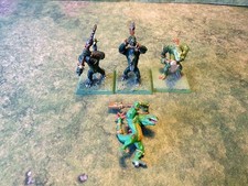 4x Kroxigors, Old School, metal, Warhammer Lizardmen Army, Seraphon