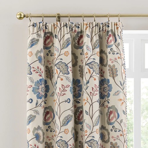 Luxury lampasso blue curtains - lampasso,