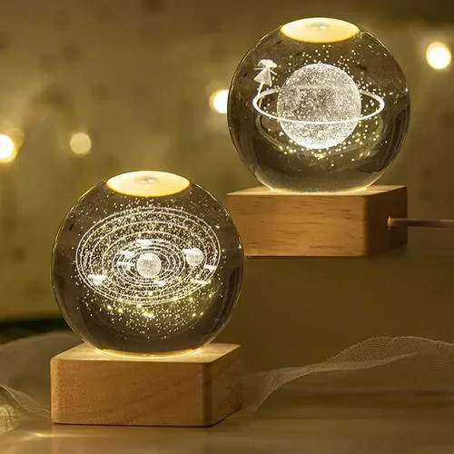 6cm planets spheres crystal - 6cm, 3d