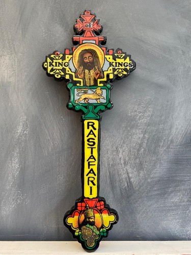 Large wooden lalibela - wooden, cross
