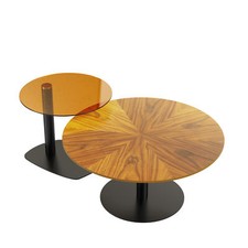 2x Nesting Round Coffee Table