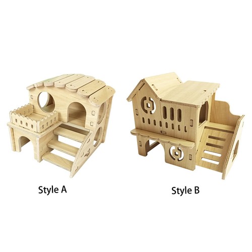 Wooden hamster house small - wooden,