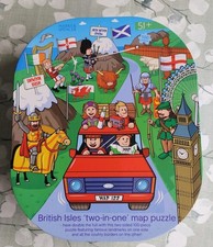 M&S British Isles Map 100 Pce Jigsaw Puzzle  Double Sided Kids Marks and Spencer