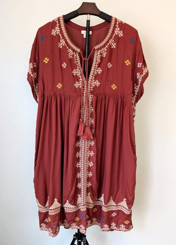 Sundance embroidered rust red - sundance,