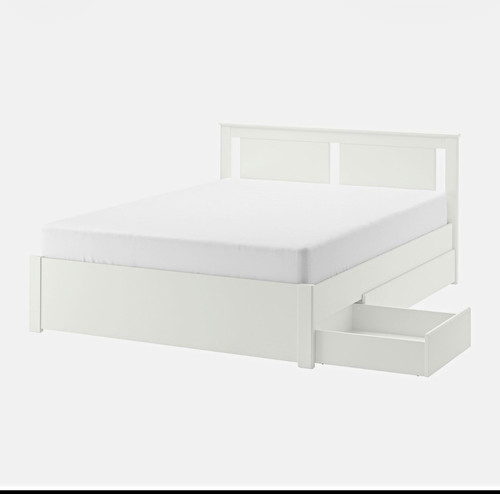 Ikea brimnes white king - ikea,