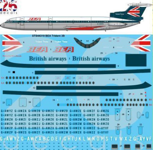 Decals sts44319 144 bea - sts44319,