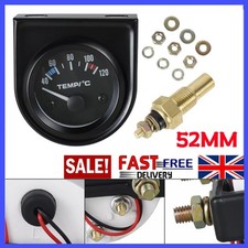 2"" 52 mm Car Auto Digital LED Water Temp Temperature Gauge Kit 40-120℃ UK