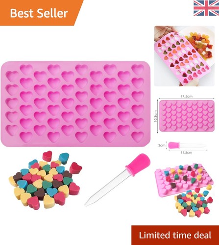 Pink silicone candy molds - pink,