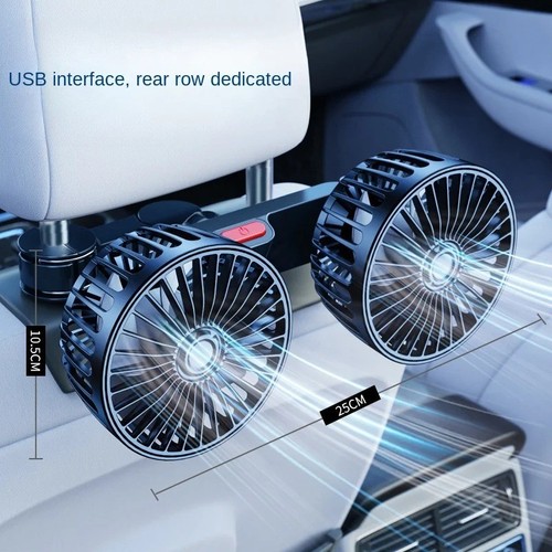 Car fan dual head - car, 360°