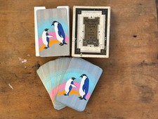 RARE 1950's DE LA RUE NELL GWYN PENGUIN PRINT PLAYING CARDS THREEPENCE ACE