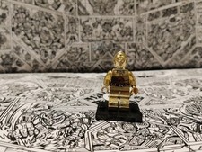 Custom Chrome Mr Gold Mini Figure C-3PO Minifig