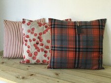 TARTAN CUSHION COVER CHECK